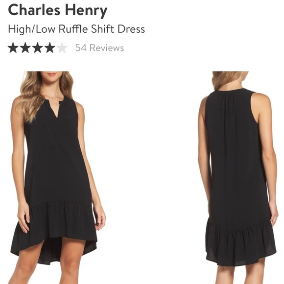Charles Henry Dresses & Skirts - Charles Henry High/Low Ruffle Shift Dress - Sz. XL